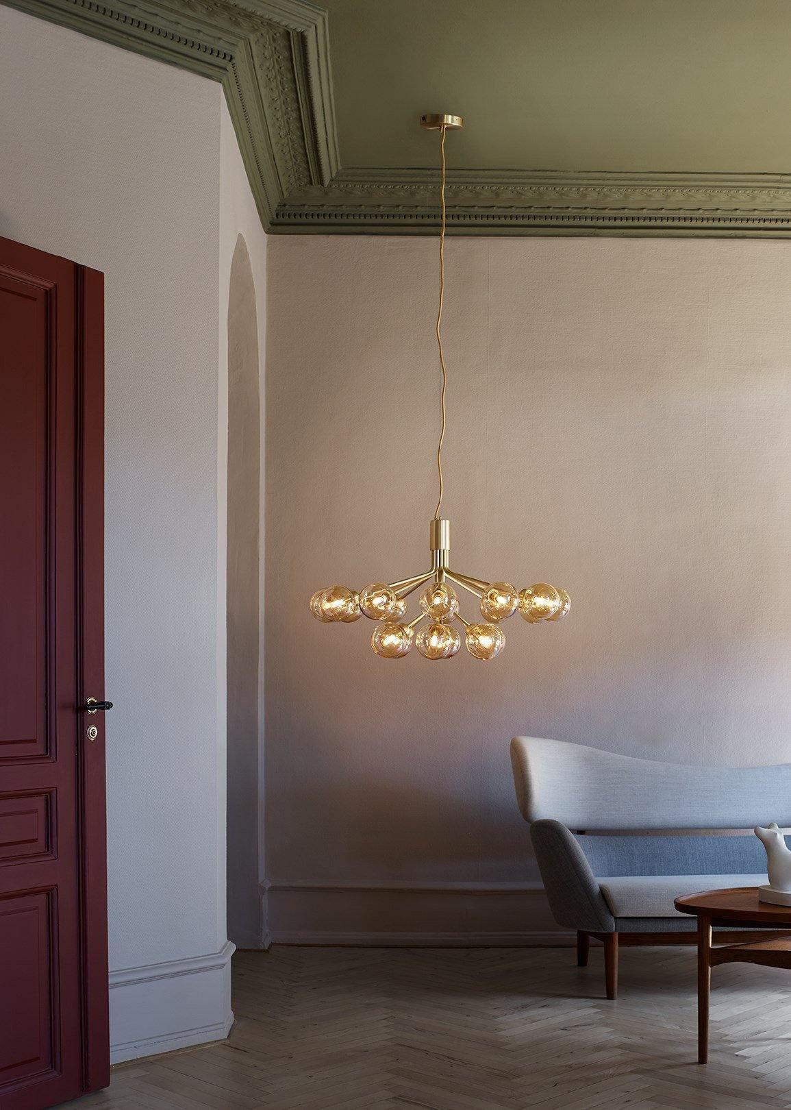 Glass Sphere Cluster Chandelier - Blowlighting
