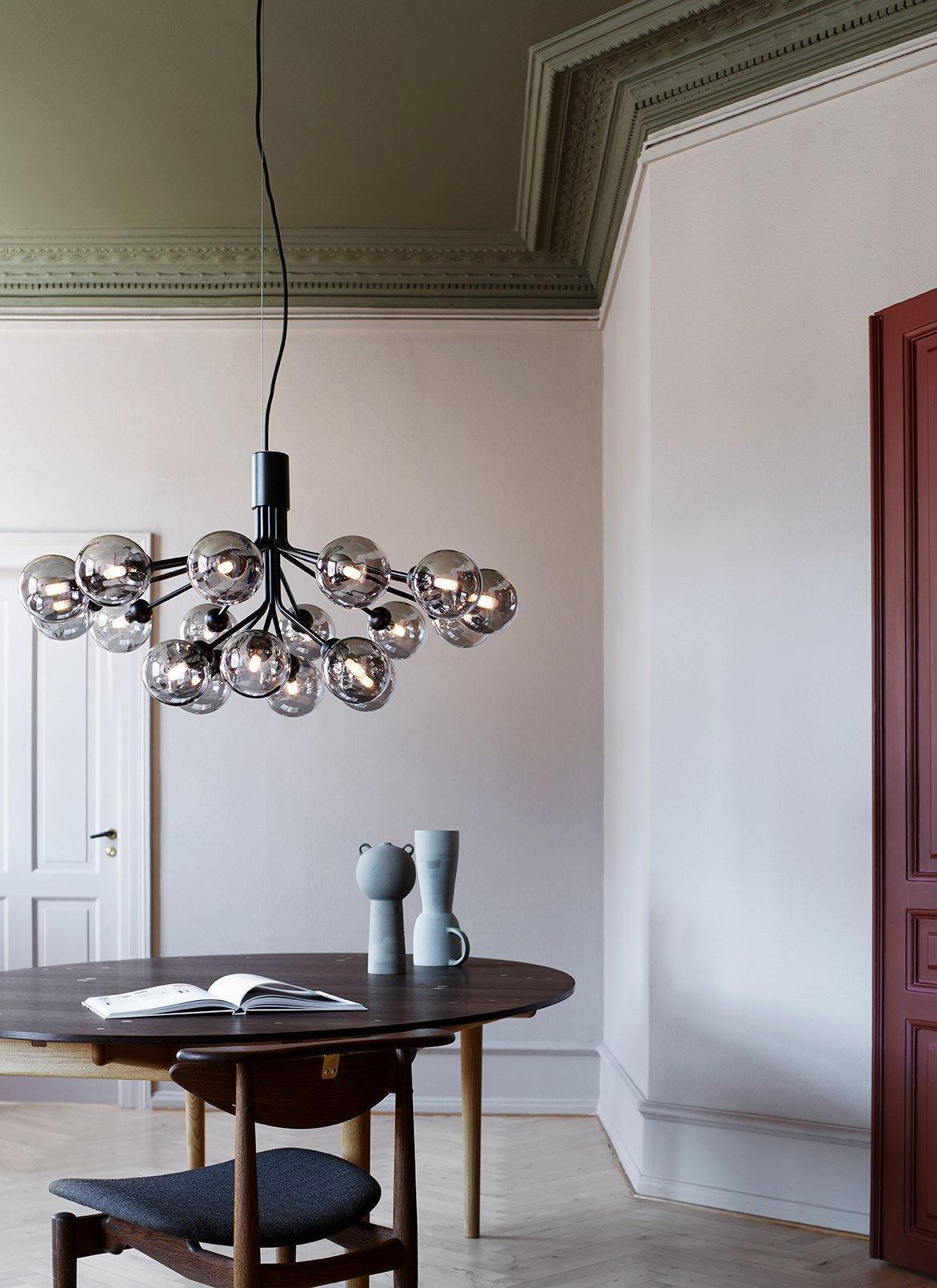 Glass Sphere Cluster Chandelier - Blowlighting