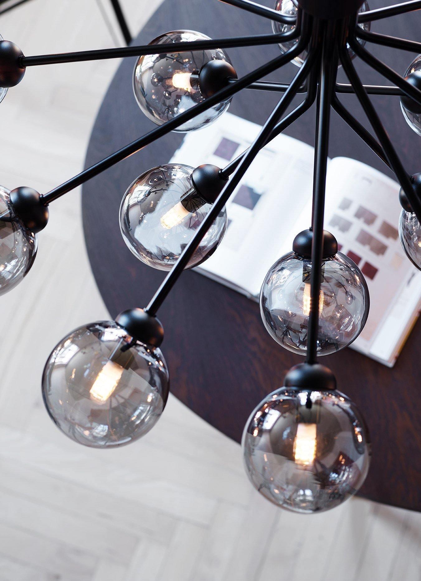 Glass Sphere Cluster Chandelier - Blowlighting