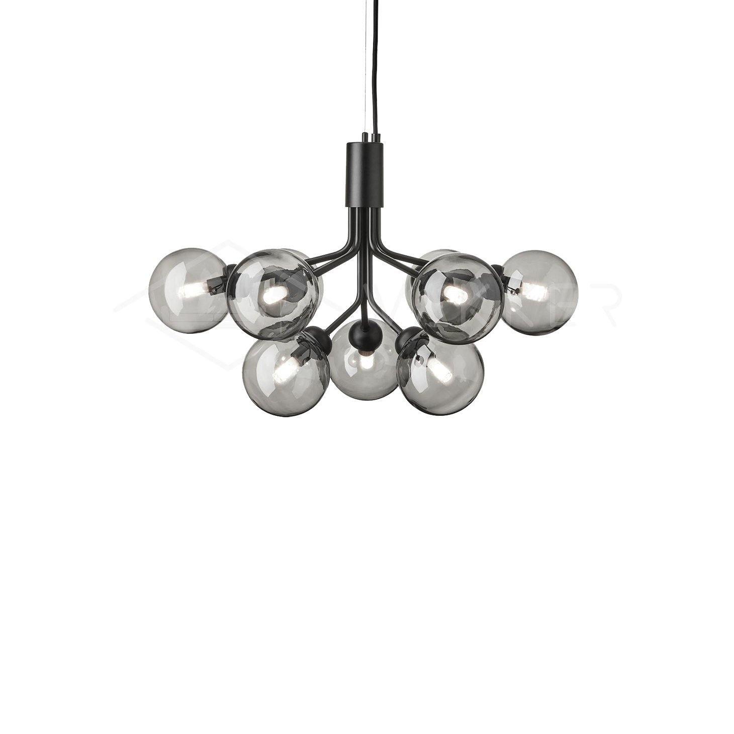 Glass Sphere Cluster Chandelier - Blowlighting