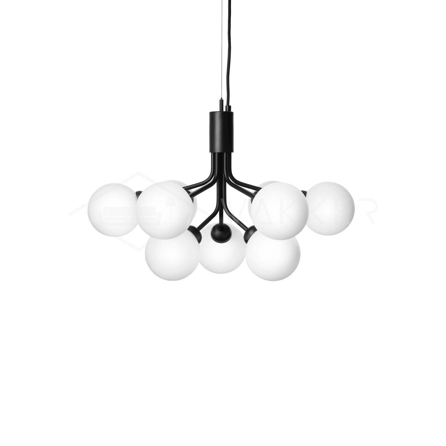 Glass Sphere Cluster Chandelier - Blowlighting