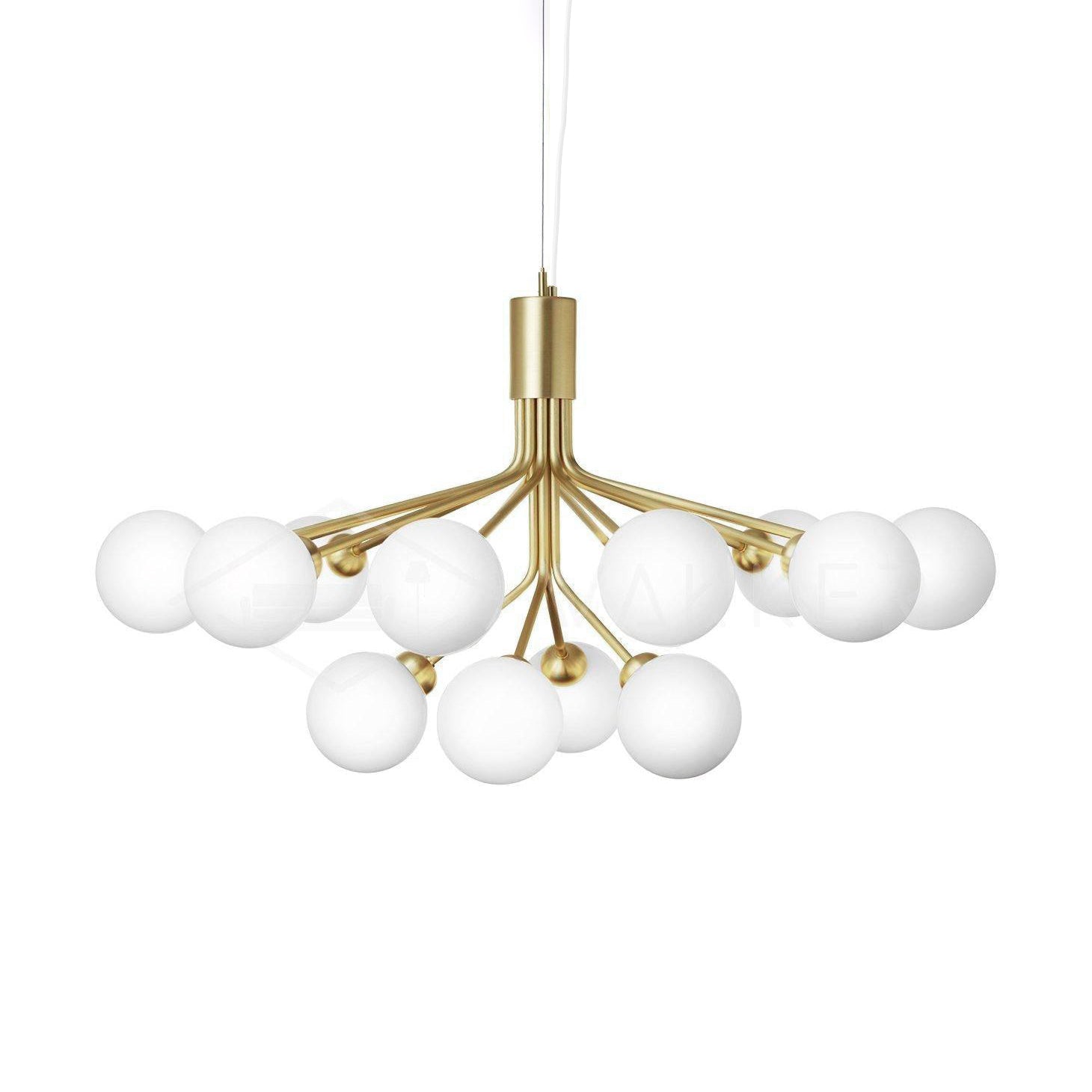 Glass Sphere Cluster Chandelier - Blowlighting