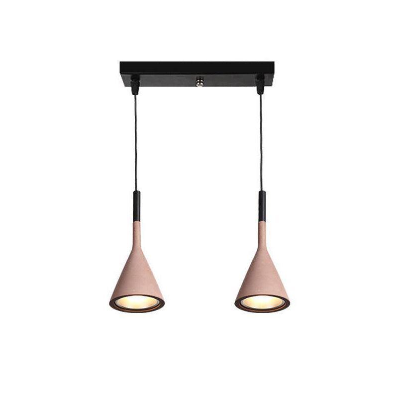 Conical Concrete Pendant Light - Blowlighting
