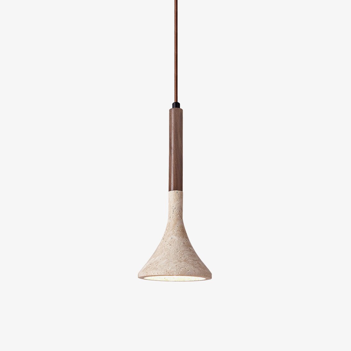 Ilnoren Minimalist Travertine Pendant Light - Blowlighting