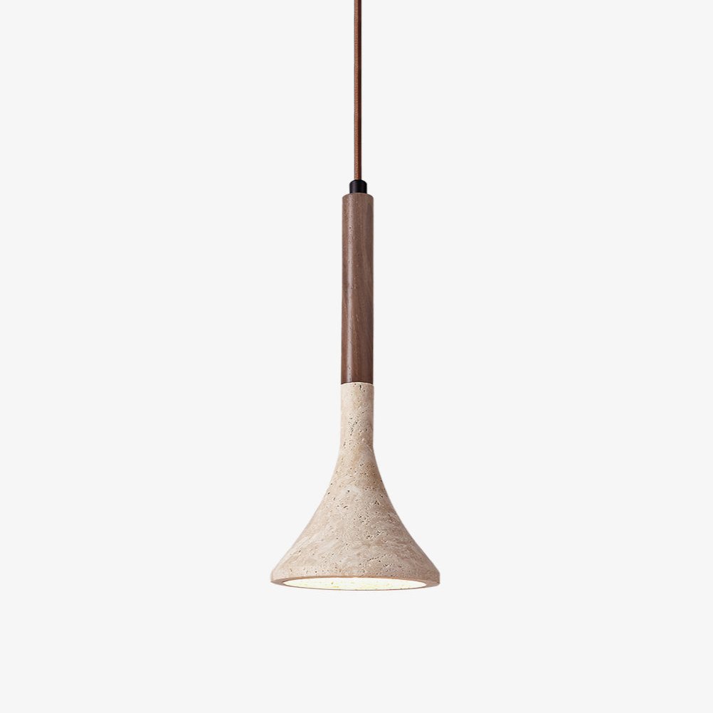 Ilnoren Minimalist Travertine Pendant Light - Blowlighting