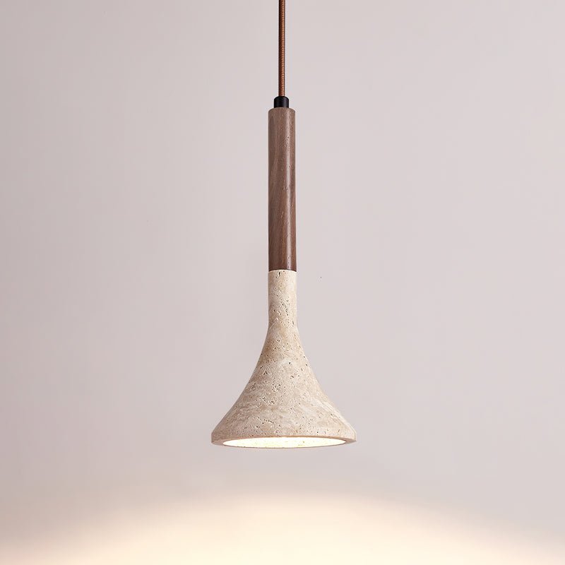 Ilnoren Minimalist Travertine Pendant Light - Blowlighting