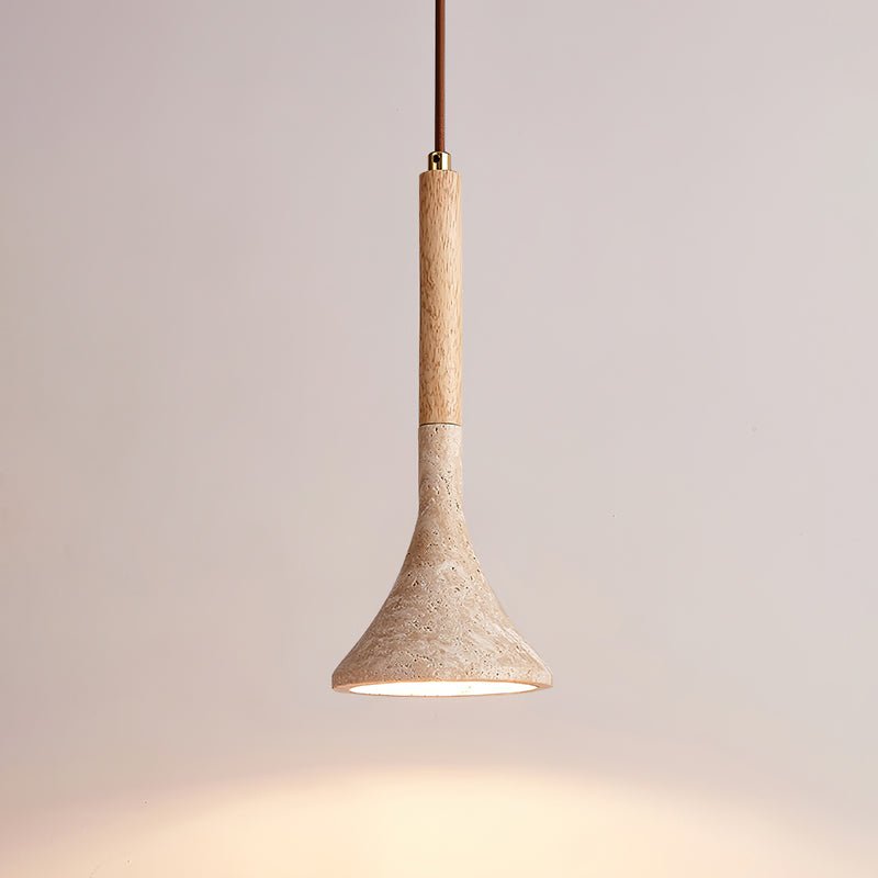 Ilnoren Minimalist Travertine Pendant Light - Blowlighting