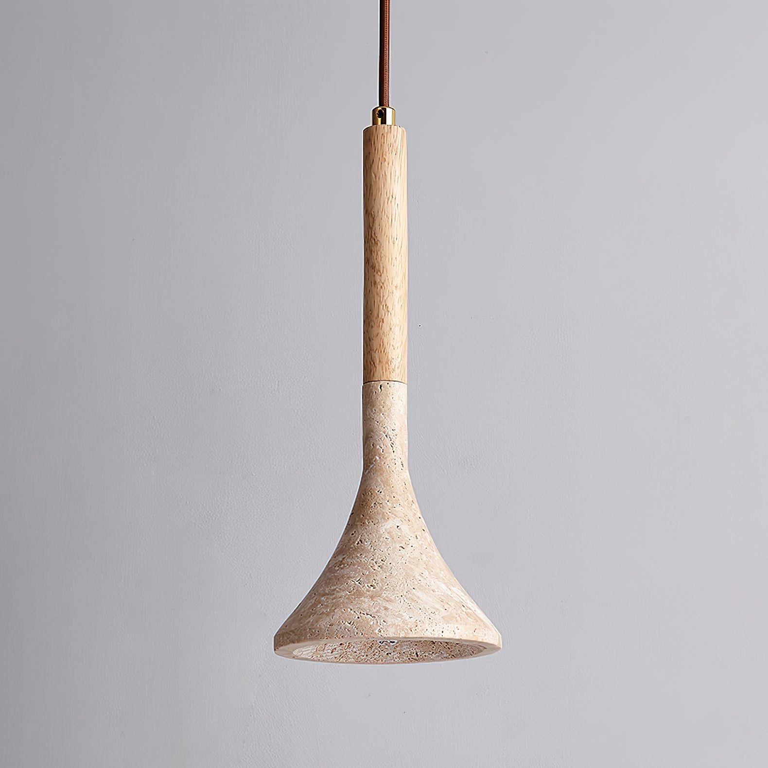 Ilnoren Minimalist Travertine Pendant Light - Blowlighting