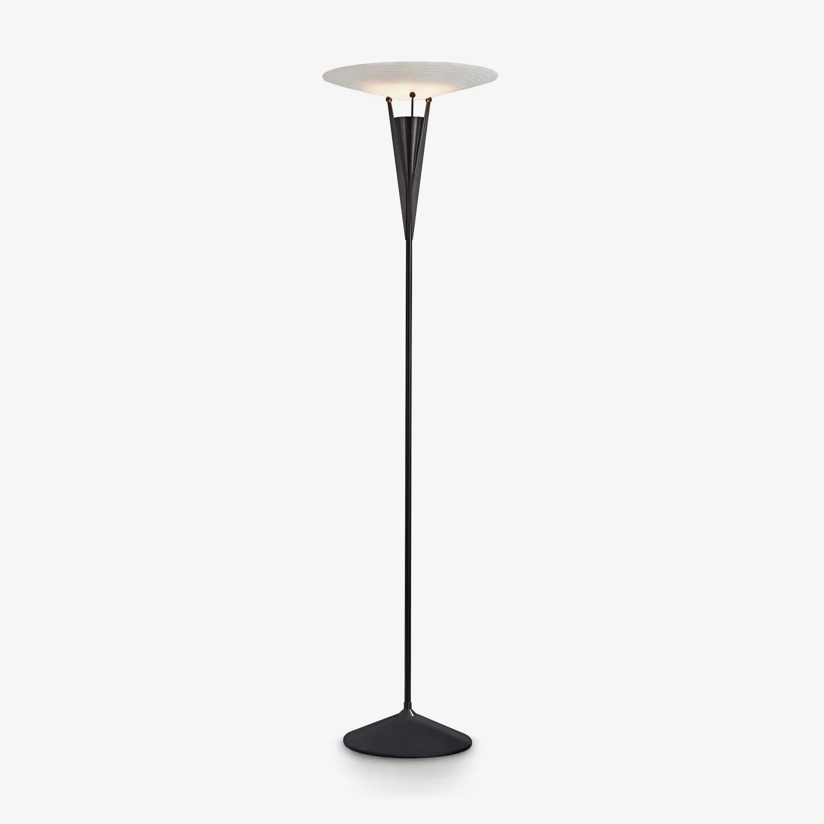 Veloros Cone Alabaster Floor Lamp - Blowlighting
