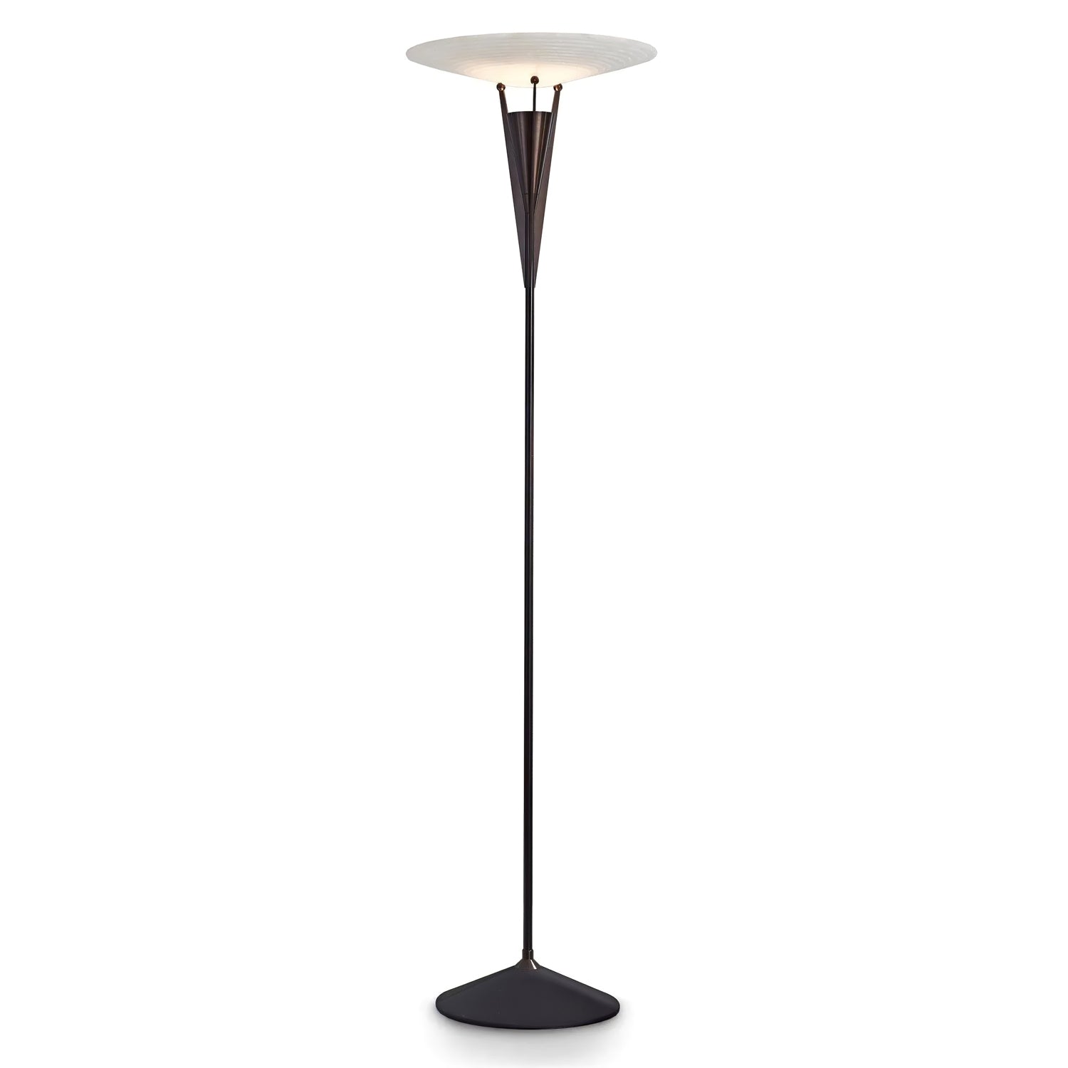 Veloros Cone Alabaster Floor Lamp - Blowlighting