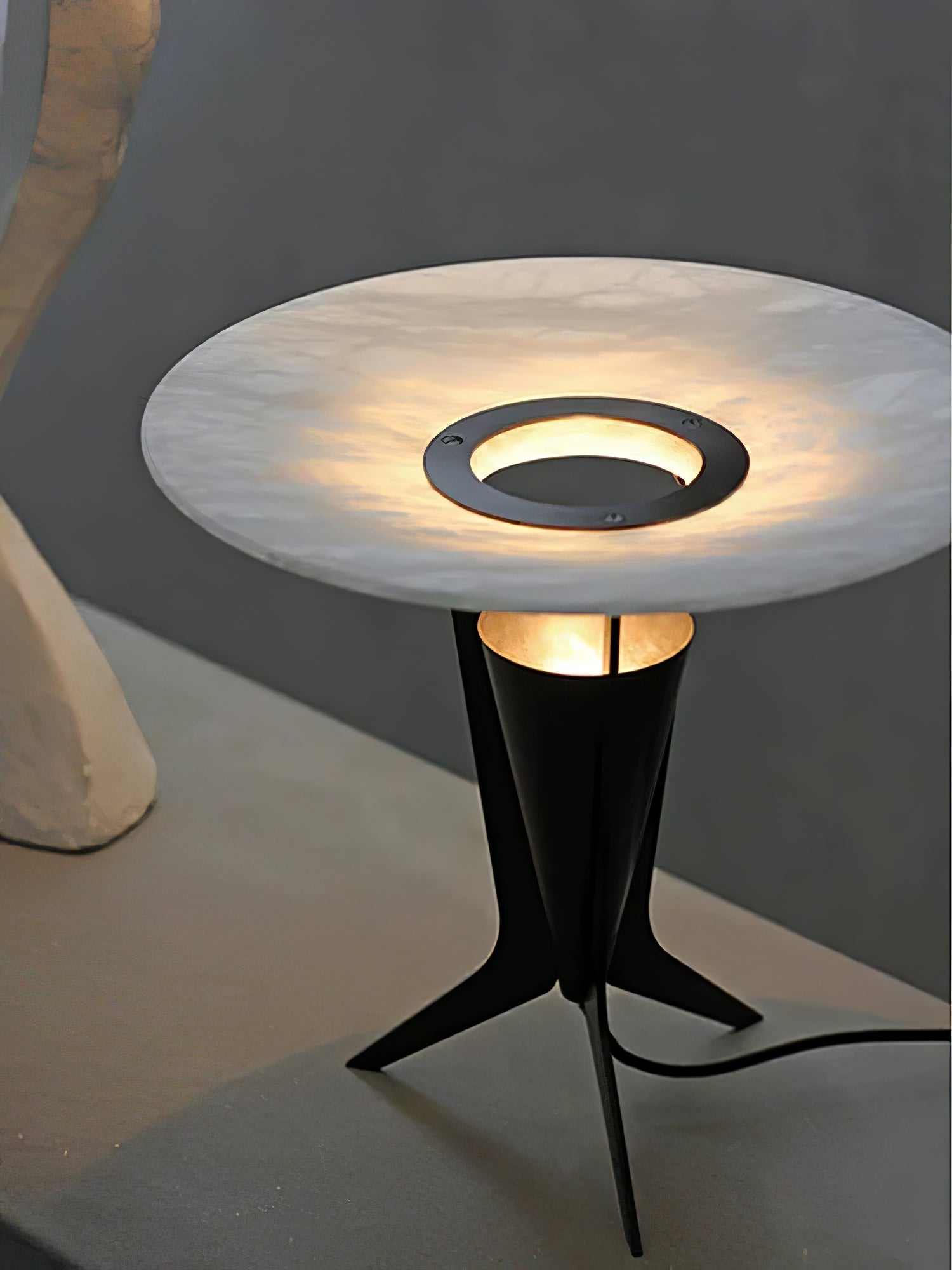 Eurtalus Alabaster Top Table Lamp - Blowlighting