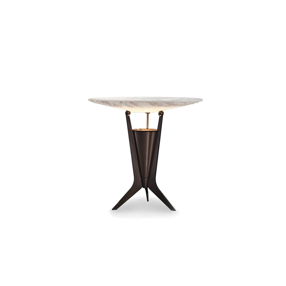 Eurtalus Alabaster Top Table Lamp - Blowlighting