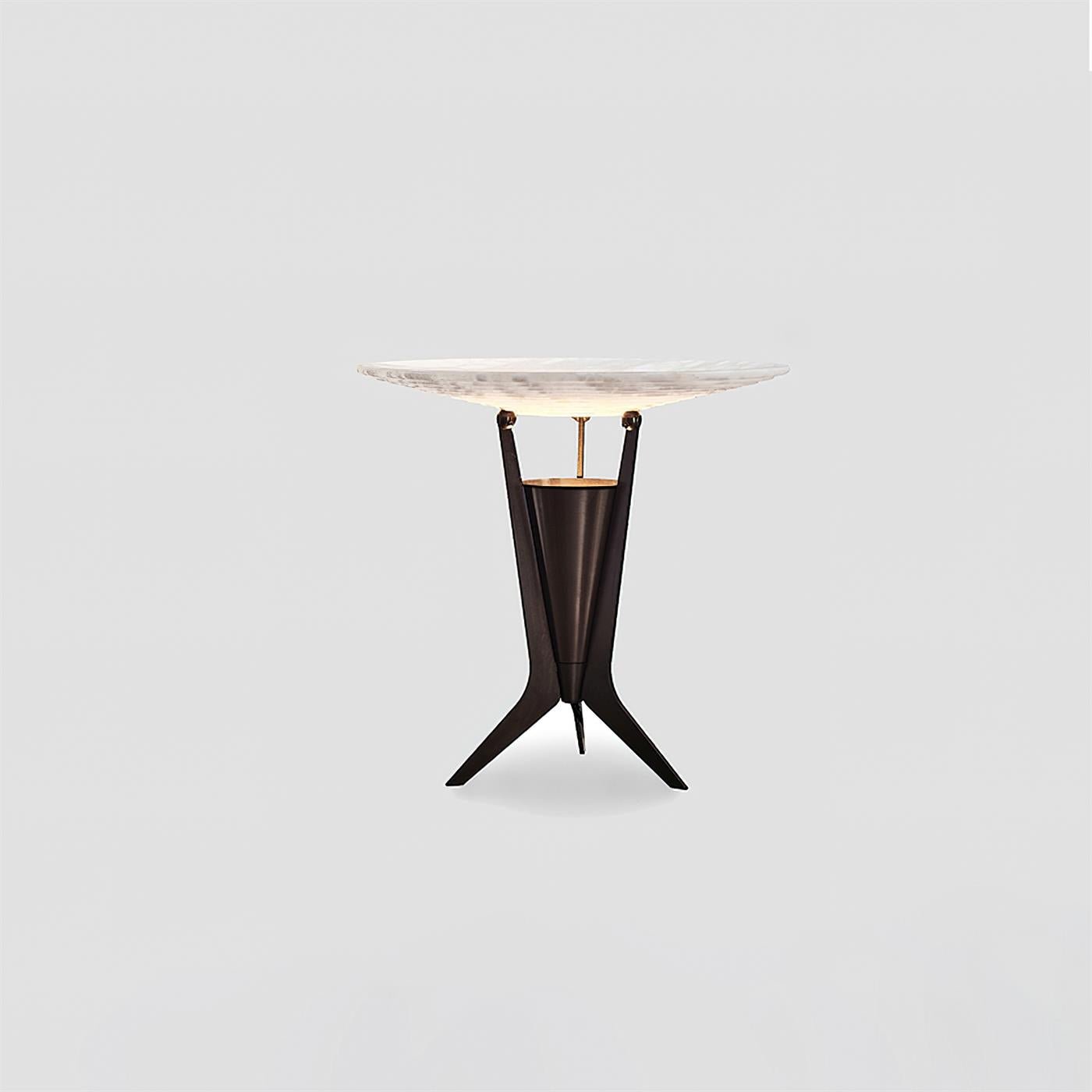 Eurtalus Alabaster Top Table Lamp - Blowlighting