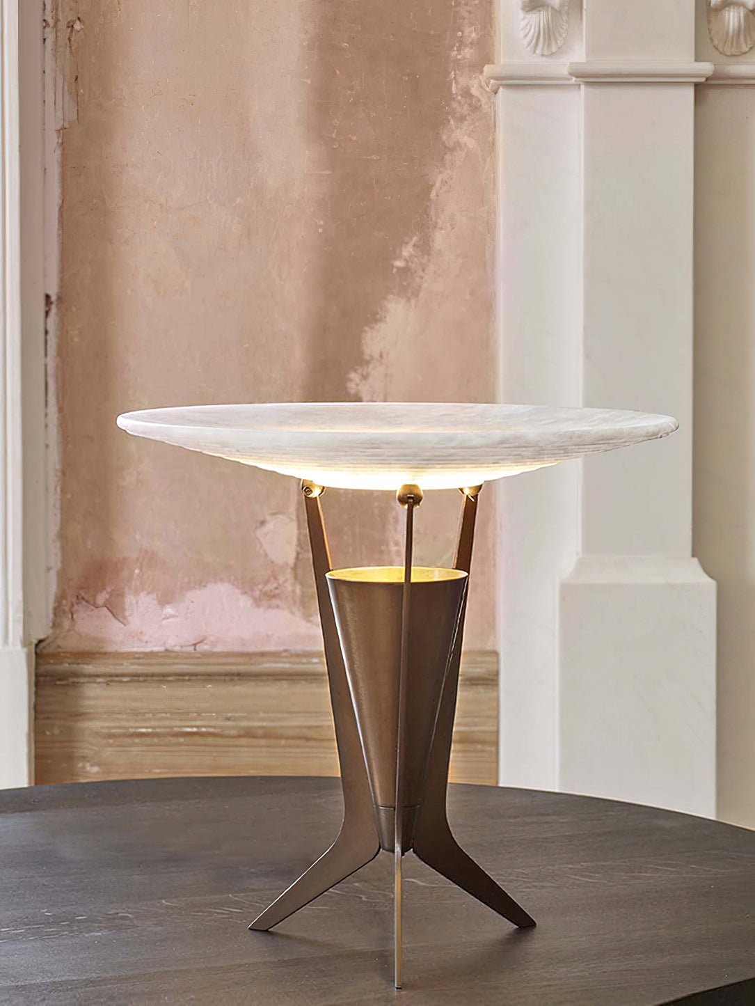 Eurtalus Alabaster Top Table Lamp - Blowlighting