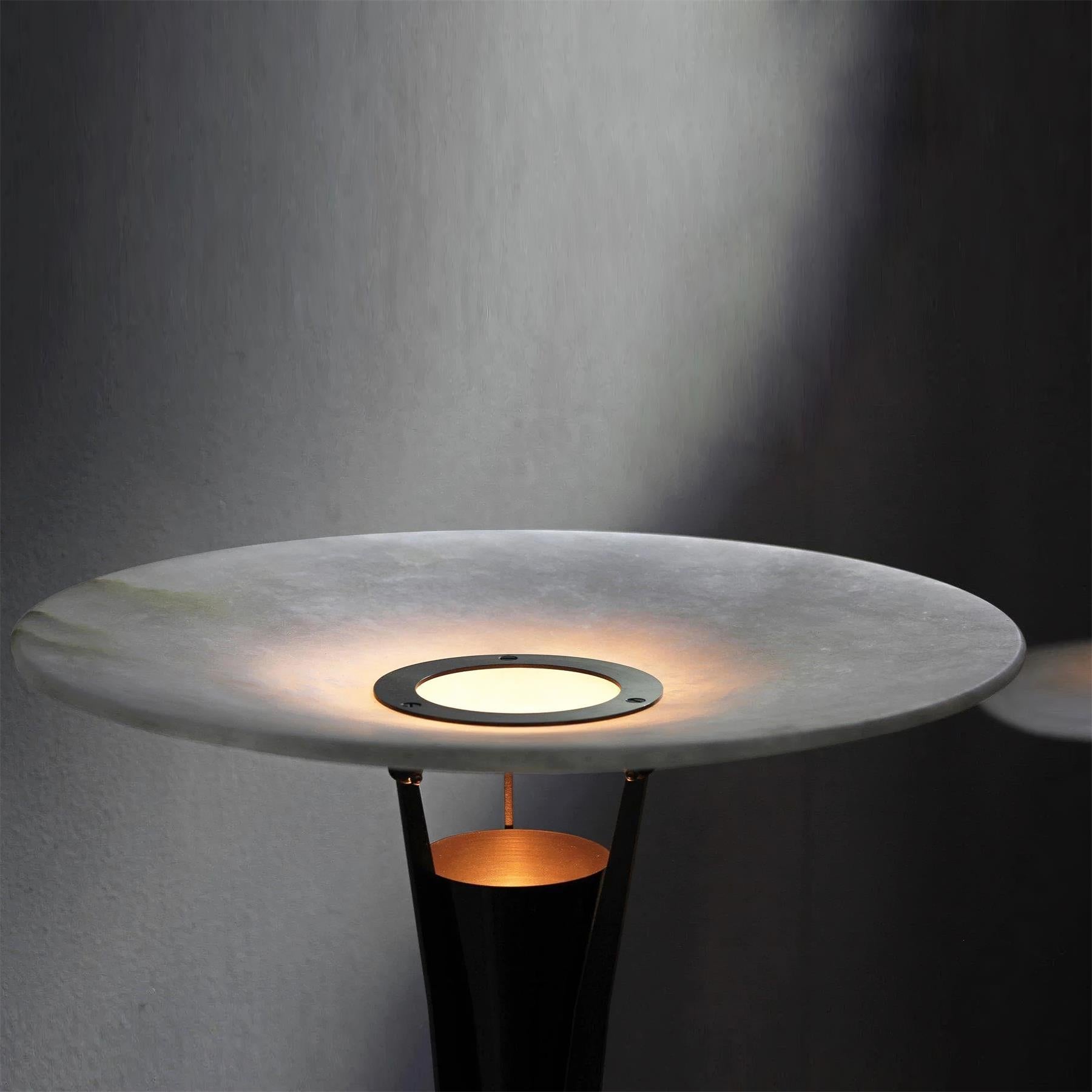 Eurtalus Alabaster Top Table Lamp - Blowlighting
