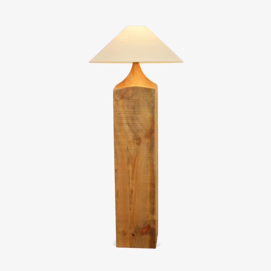 Rustica Timber Column Floor Lamp - Blowlighting
