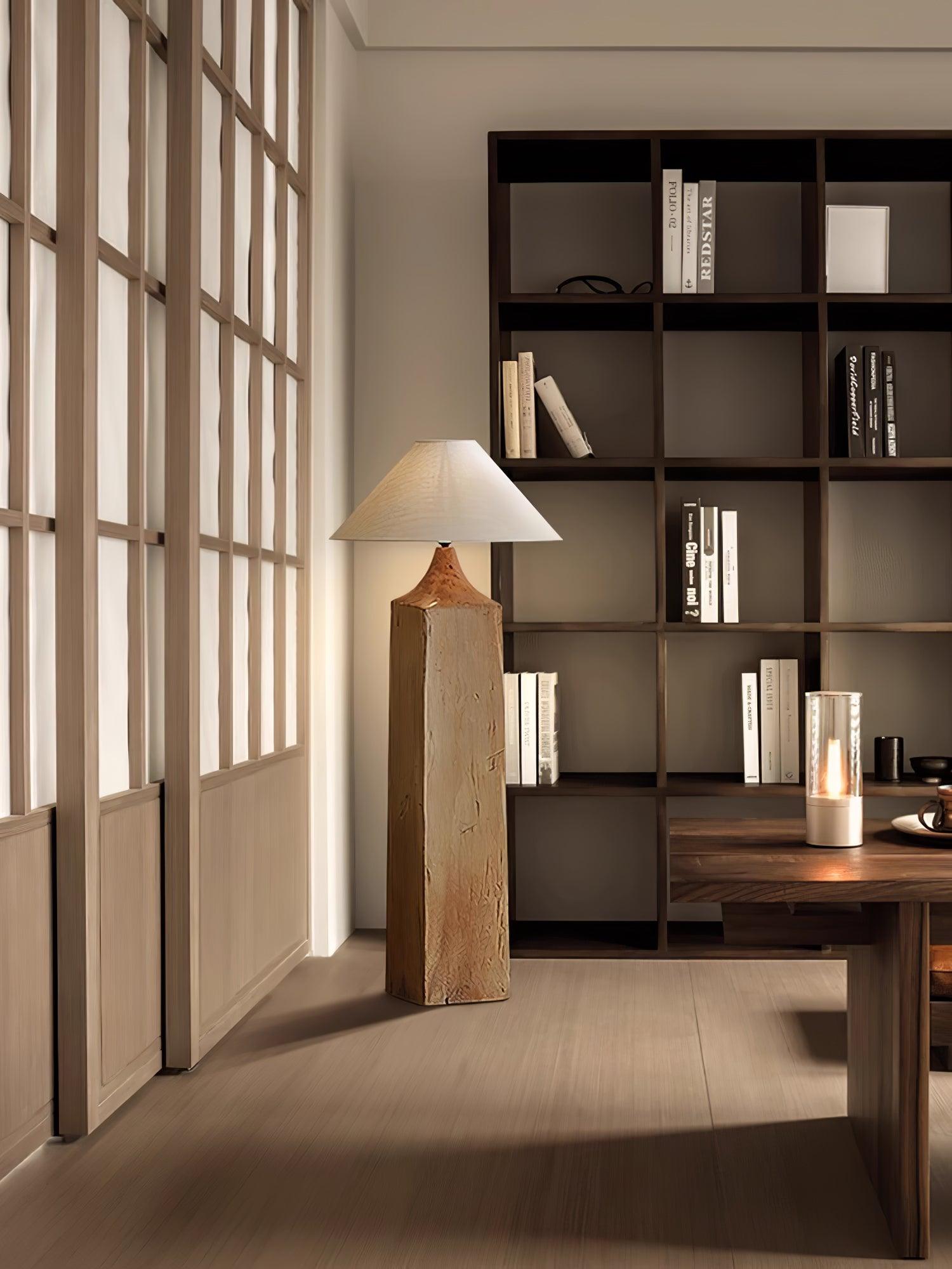 Rustica Timber Column Floor Lamp - Blowlighting