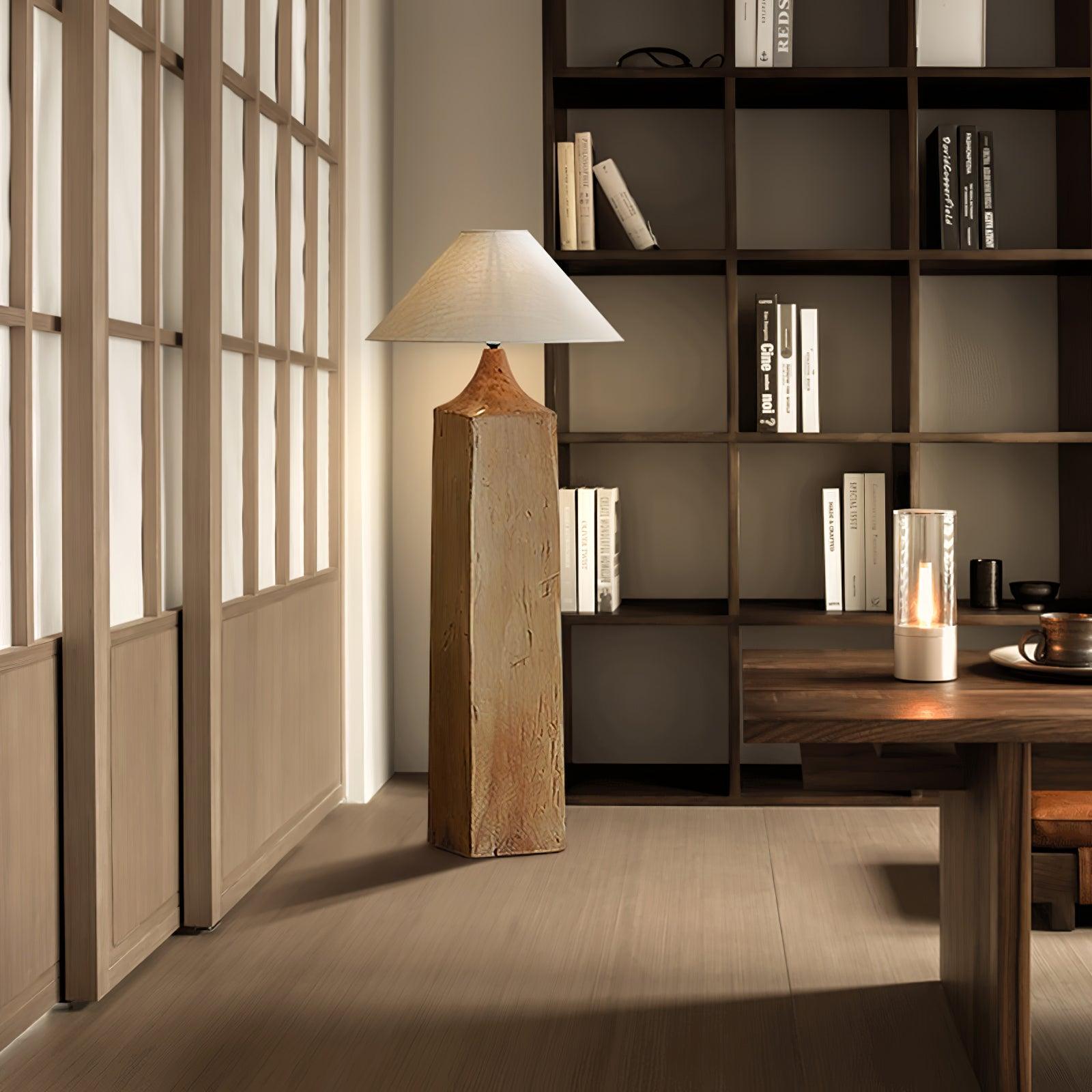 Rustica Timber Column Floor Lamp - Blowlighting