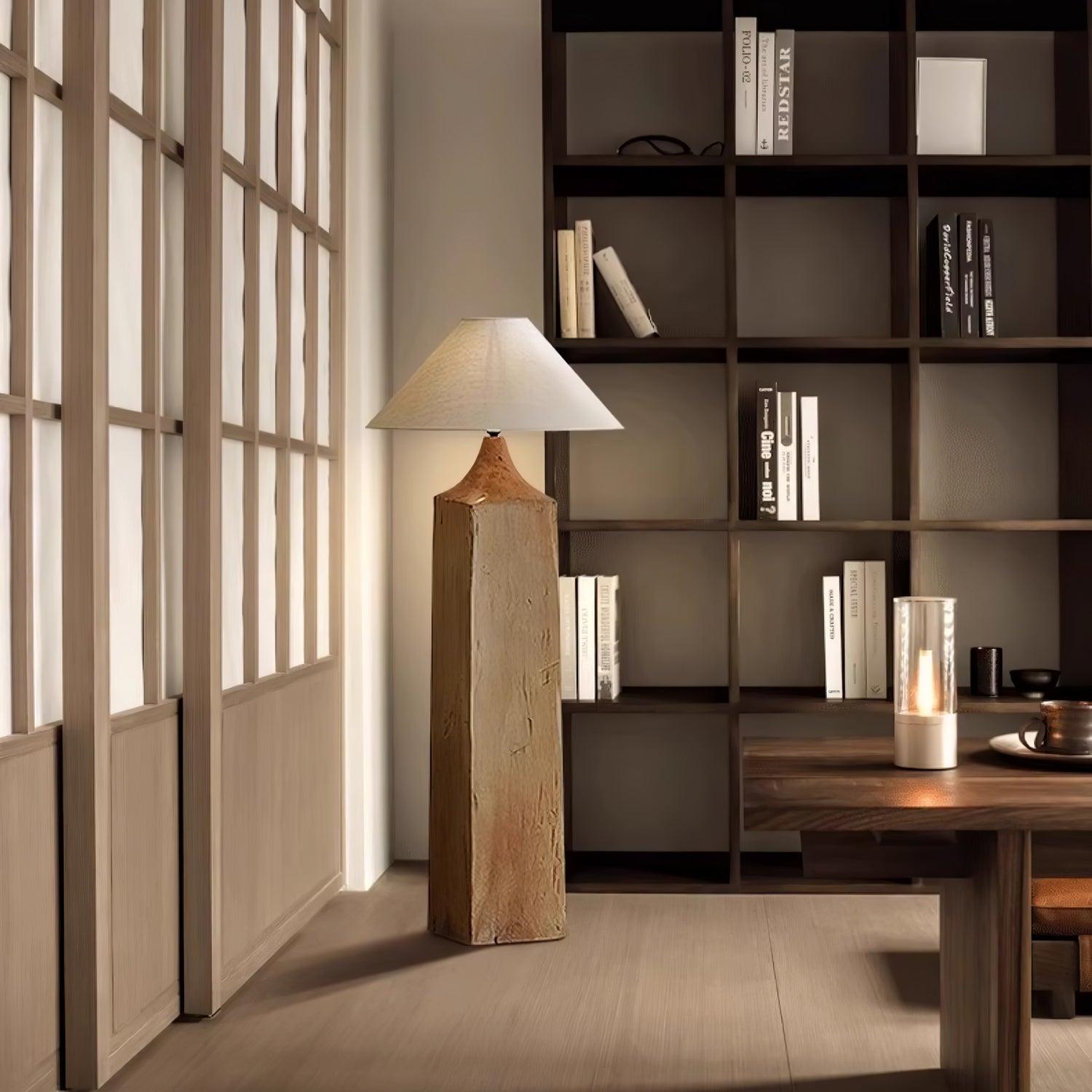 Rustica Timber Column Floor Lamp - Blowlighting