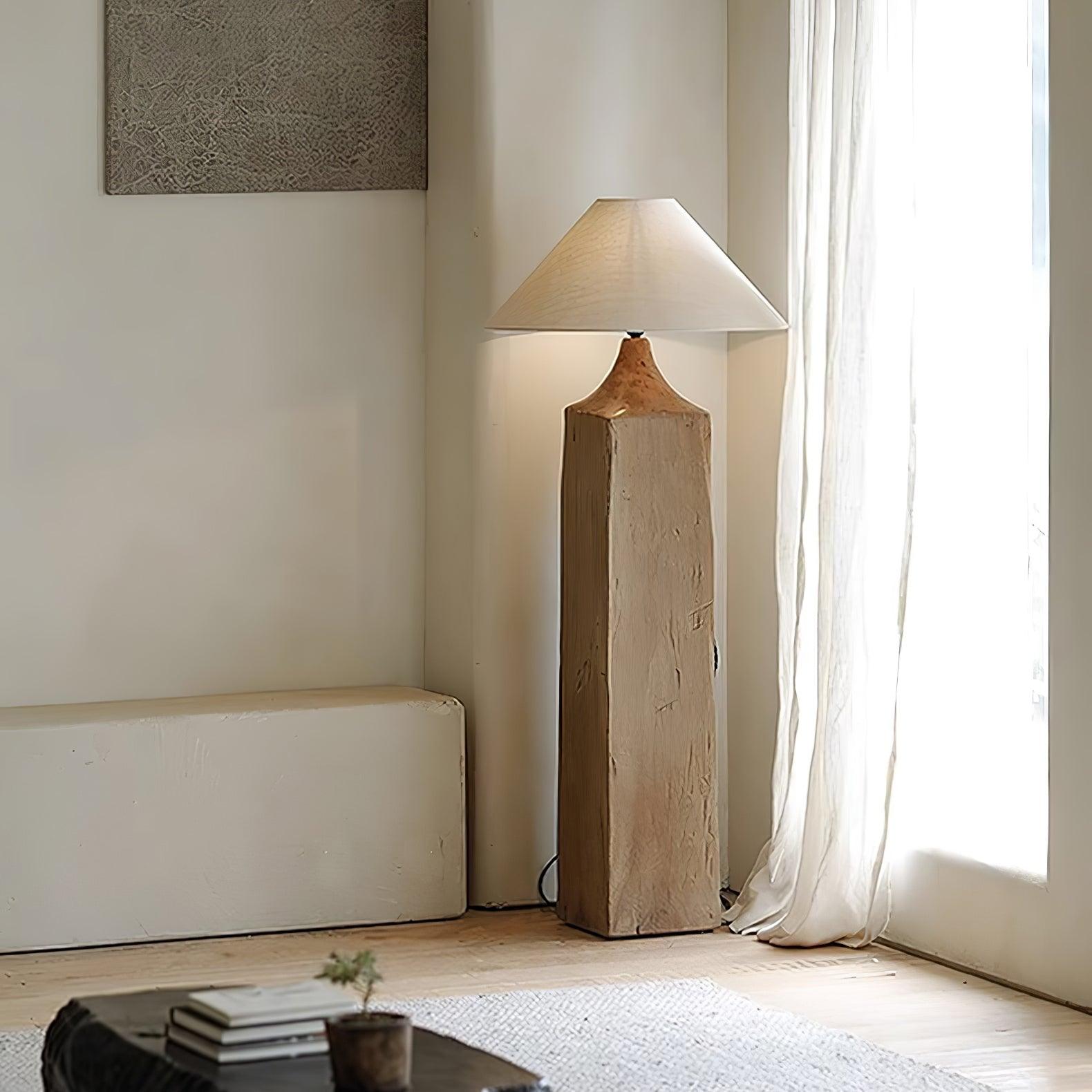 Rustica Timber Column Floor Lamp - Blowlighting