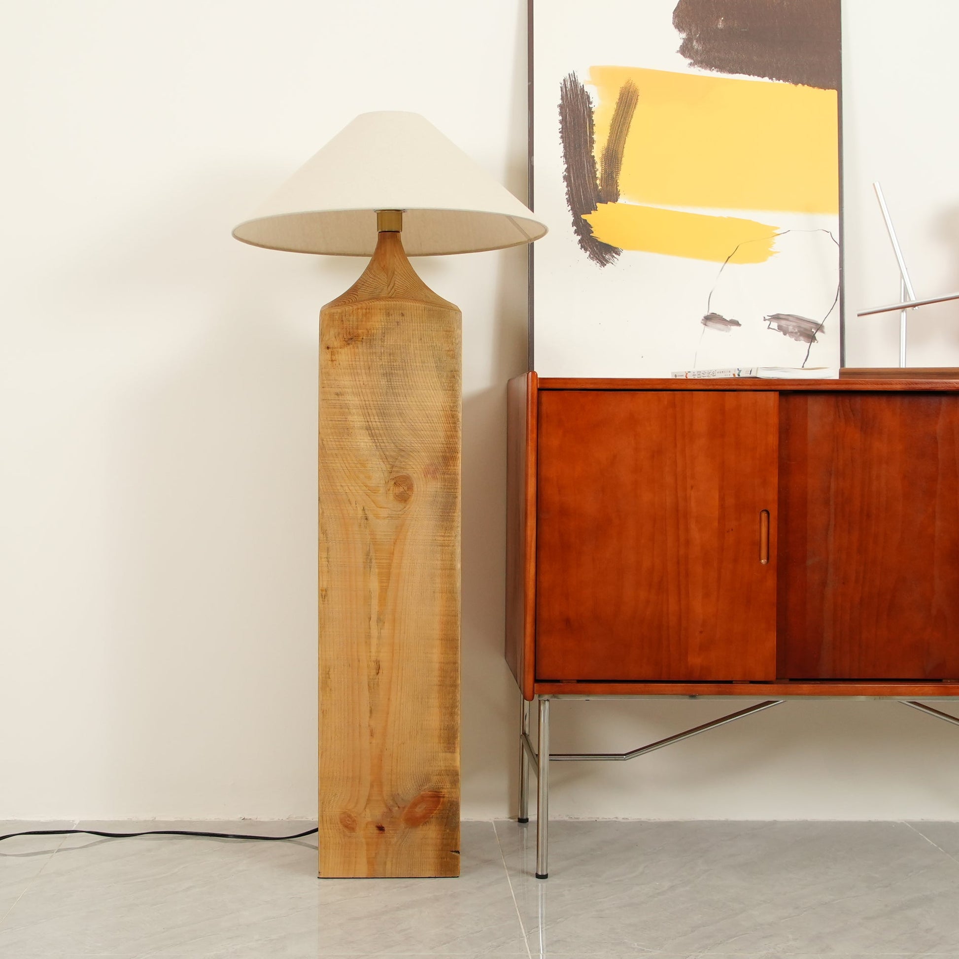 Rustica Timber Column Floor Lamp - Blowlighting