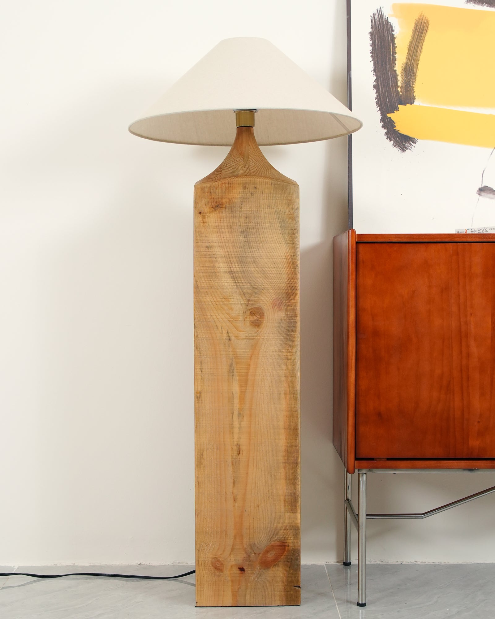 Rustica Timber Column Floor Lamp - Blowlighting