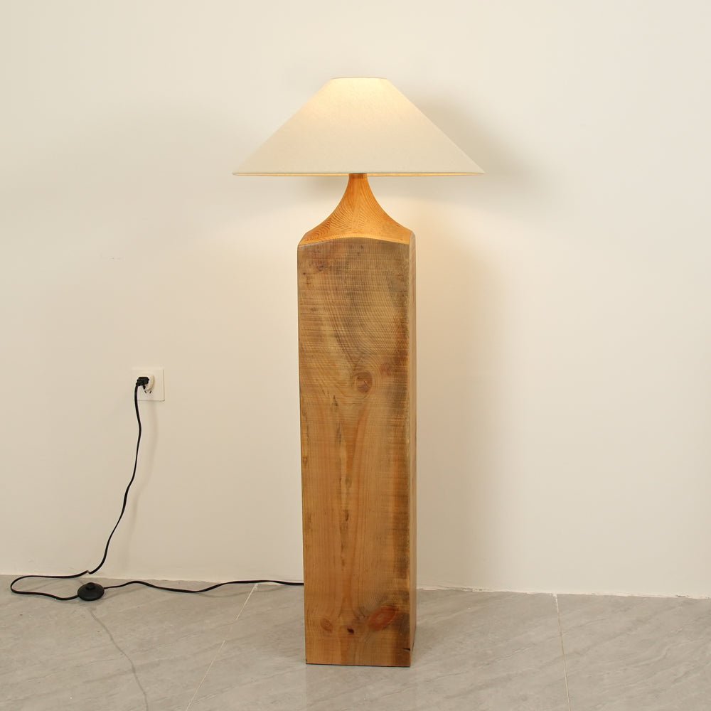 Rustica Timber Column Floor Lamp - Blowlighting