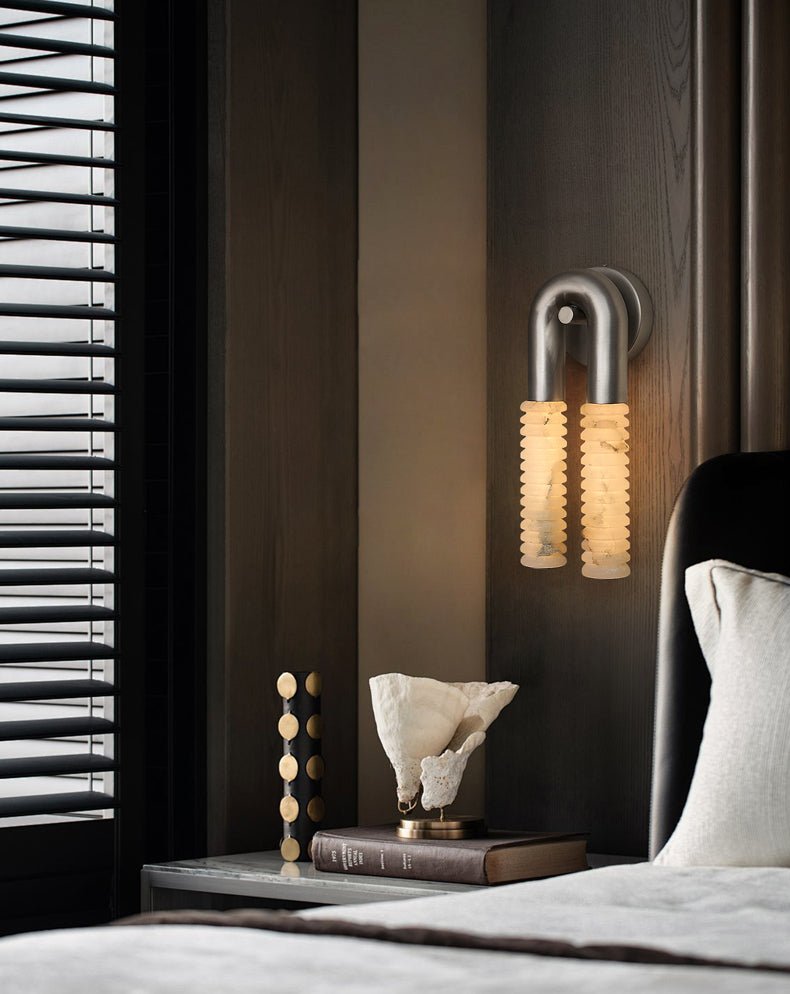 Arc Ridge Alabaster Wall Sconce - Vakkerlight