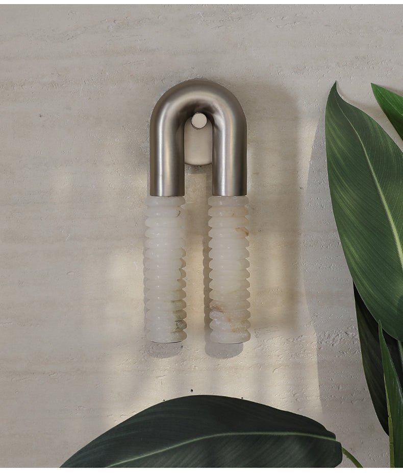 Arc Ridge Alabaster Wall Sconce - Vakkerlight