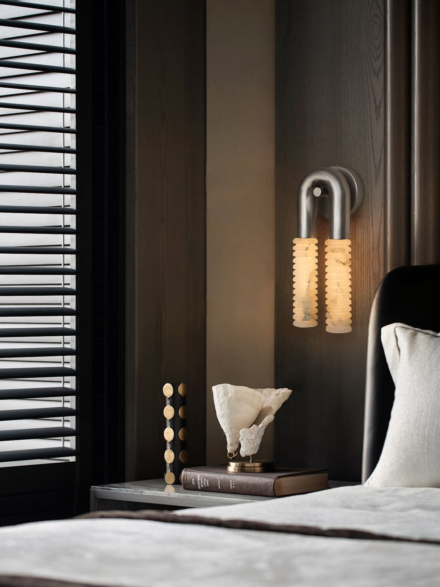 Arc Ridge Alabaster Wall Sconce - Vakkerlight