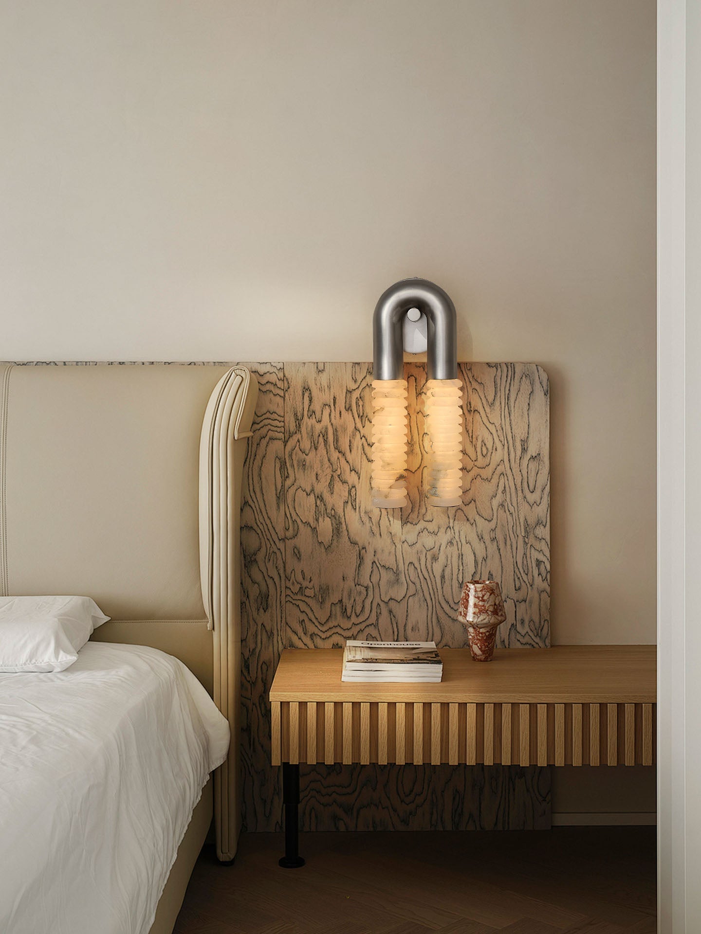 Arc Ridge Alabaster Wall Sconce - Vakkerlight