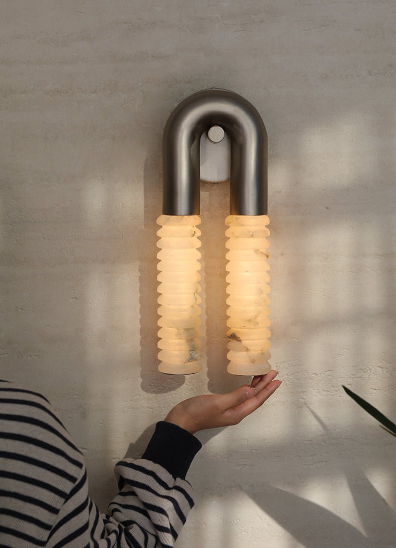 Arc Ridge Alabaster Wall Sconce - Vakkerlight