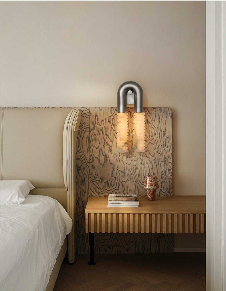 Arc Ridge Alabaster Wall Sconce - Vakkerlight