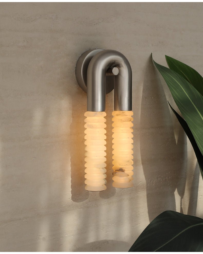 Arc Ridge Alabaster Wall Sconce - Vakkerlight