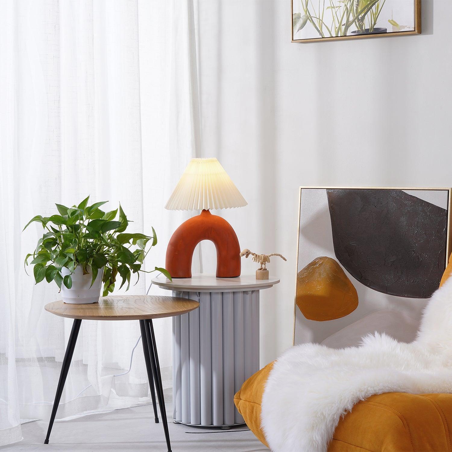 Arched Pleated Table Lamp - Blowlighting