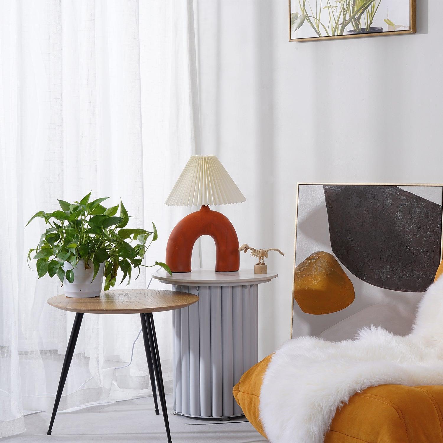 Arched Pleated Table Lamp - Blowlighting