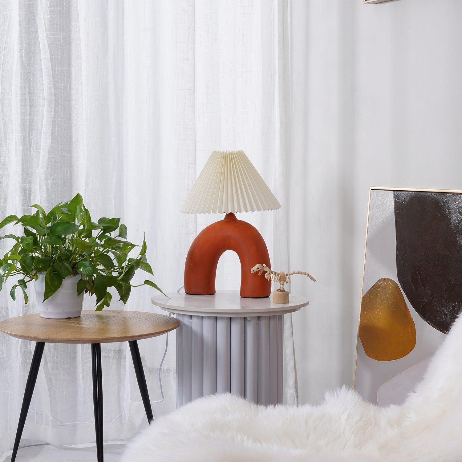 Arched Pleated Table Lamp - Blowlighting