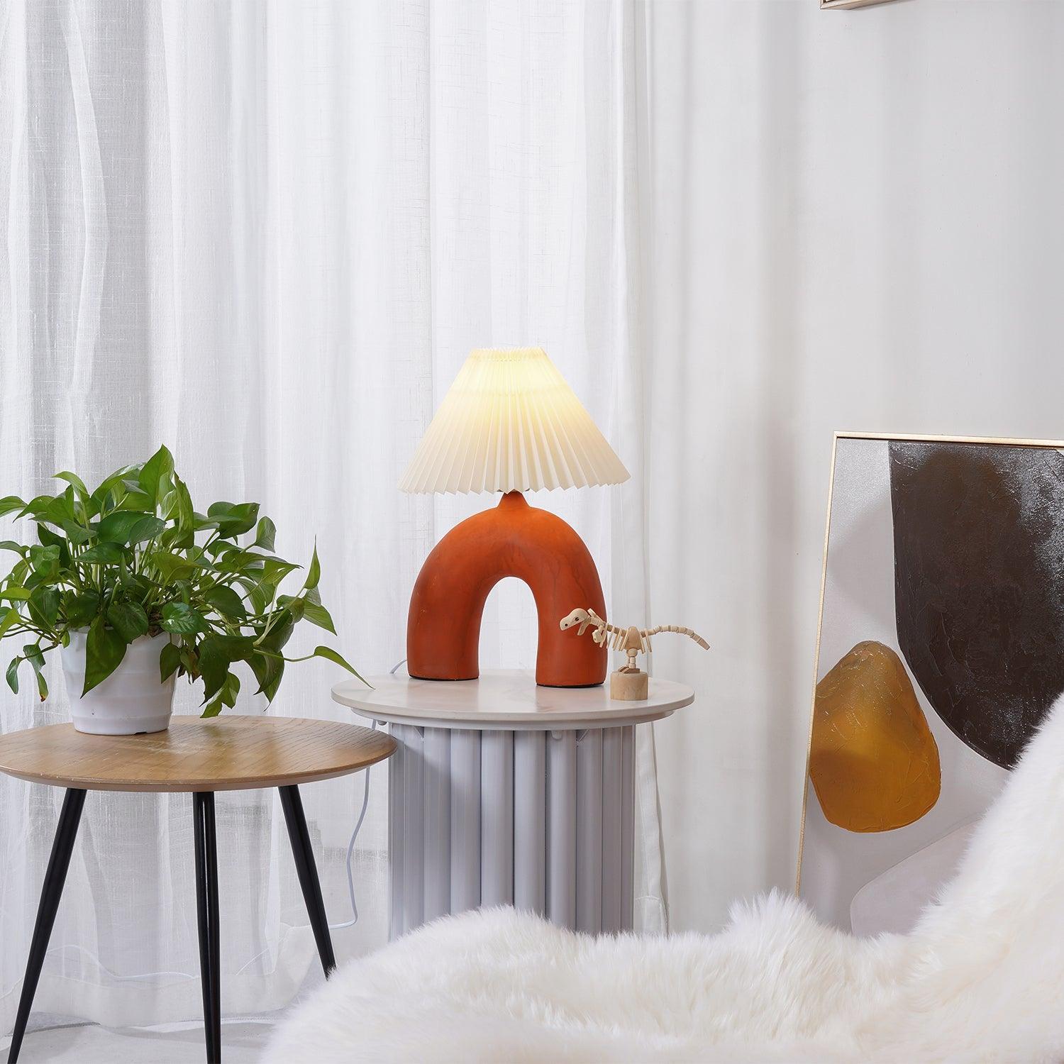 Arched Pleated Table Lamp - Blowlighting