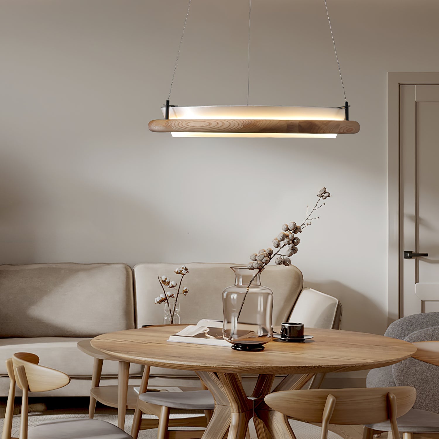 Olvelila Circular Metal Pendant Light - Blowlighting