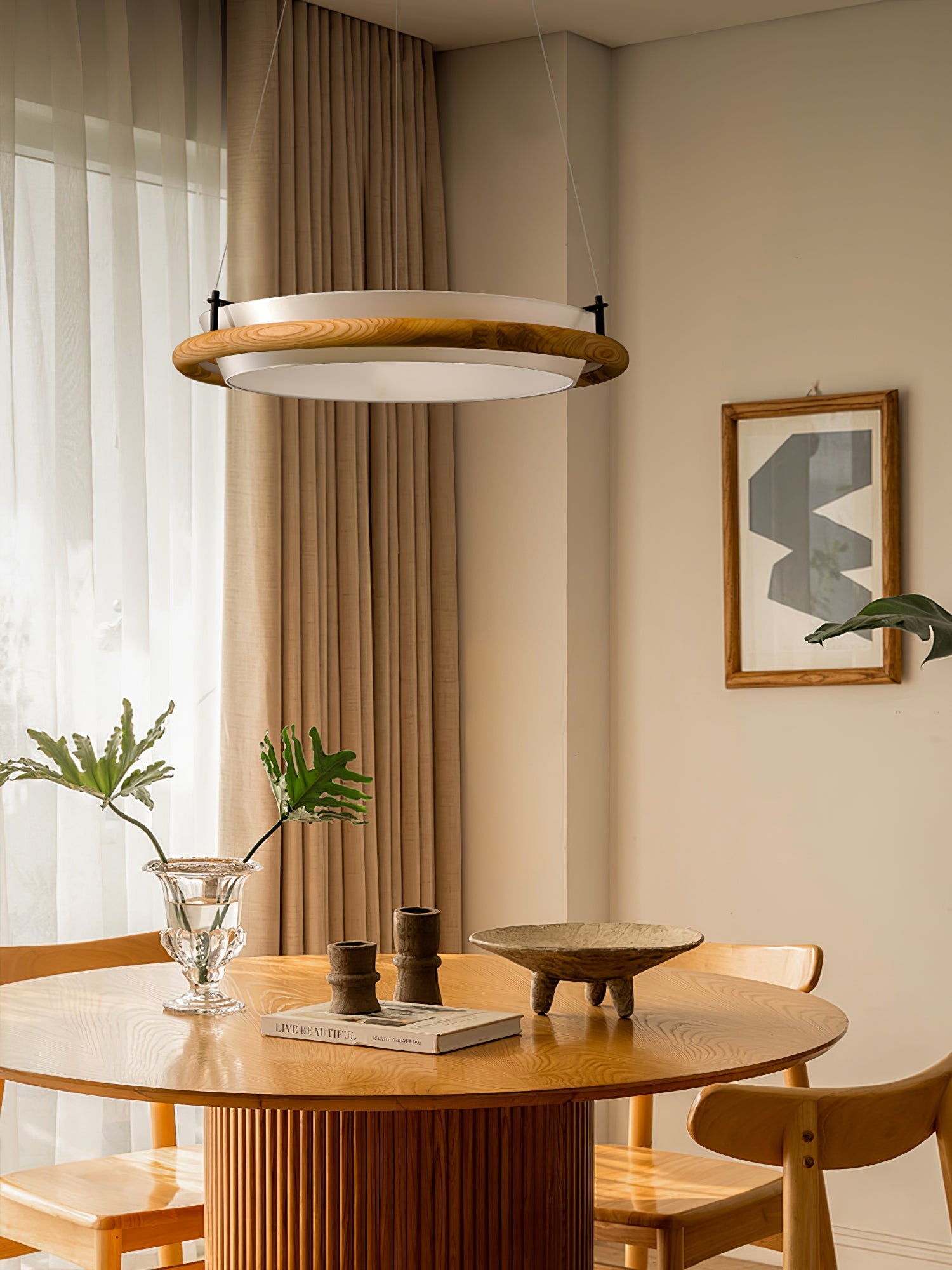 Olvelila Circular Metal Pendant Light - Blowlighting