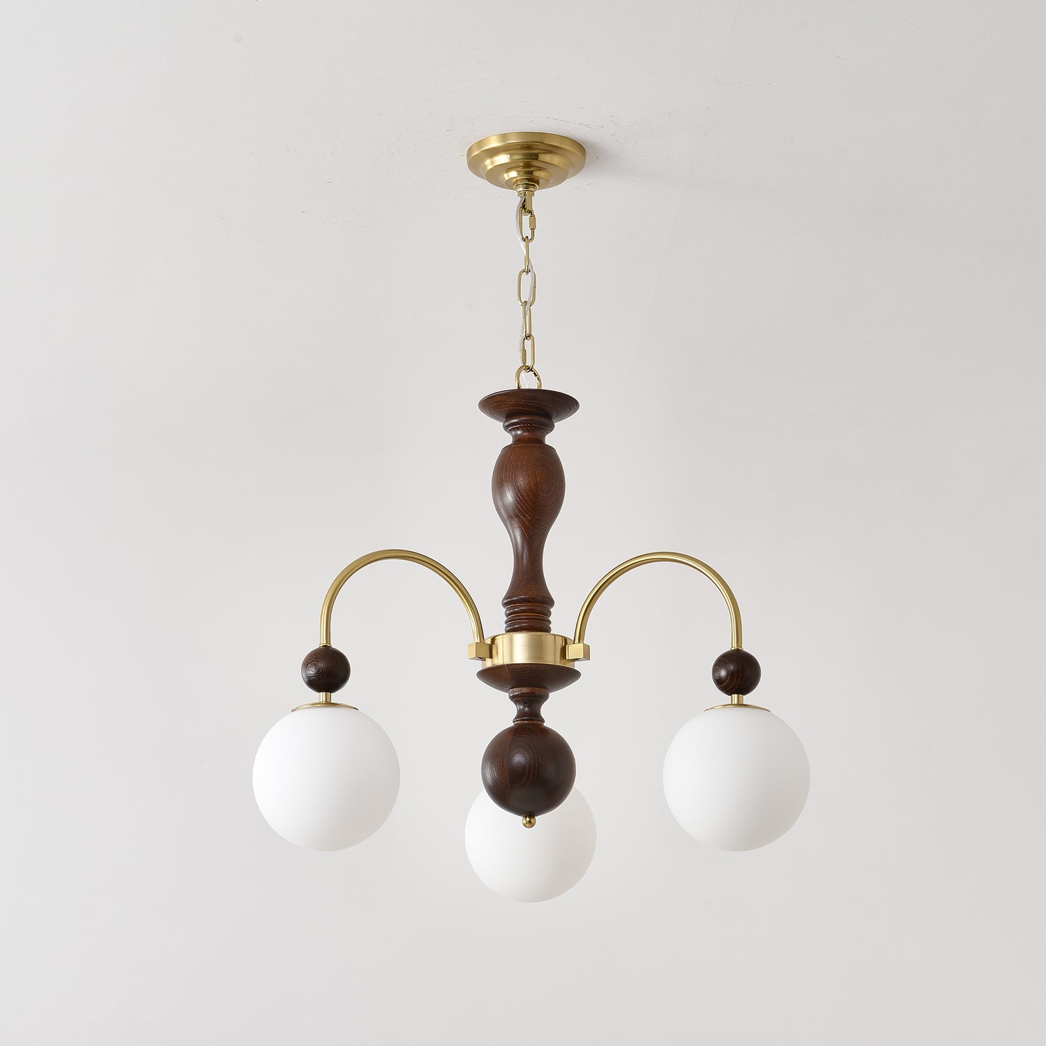 Archway Walnut Color Chandelier - Blowlighting