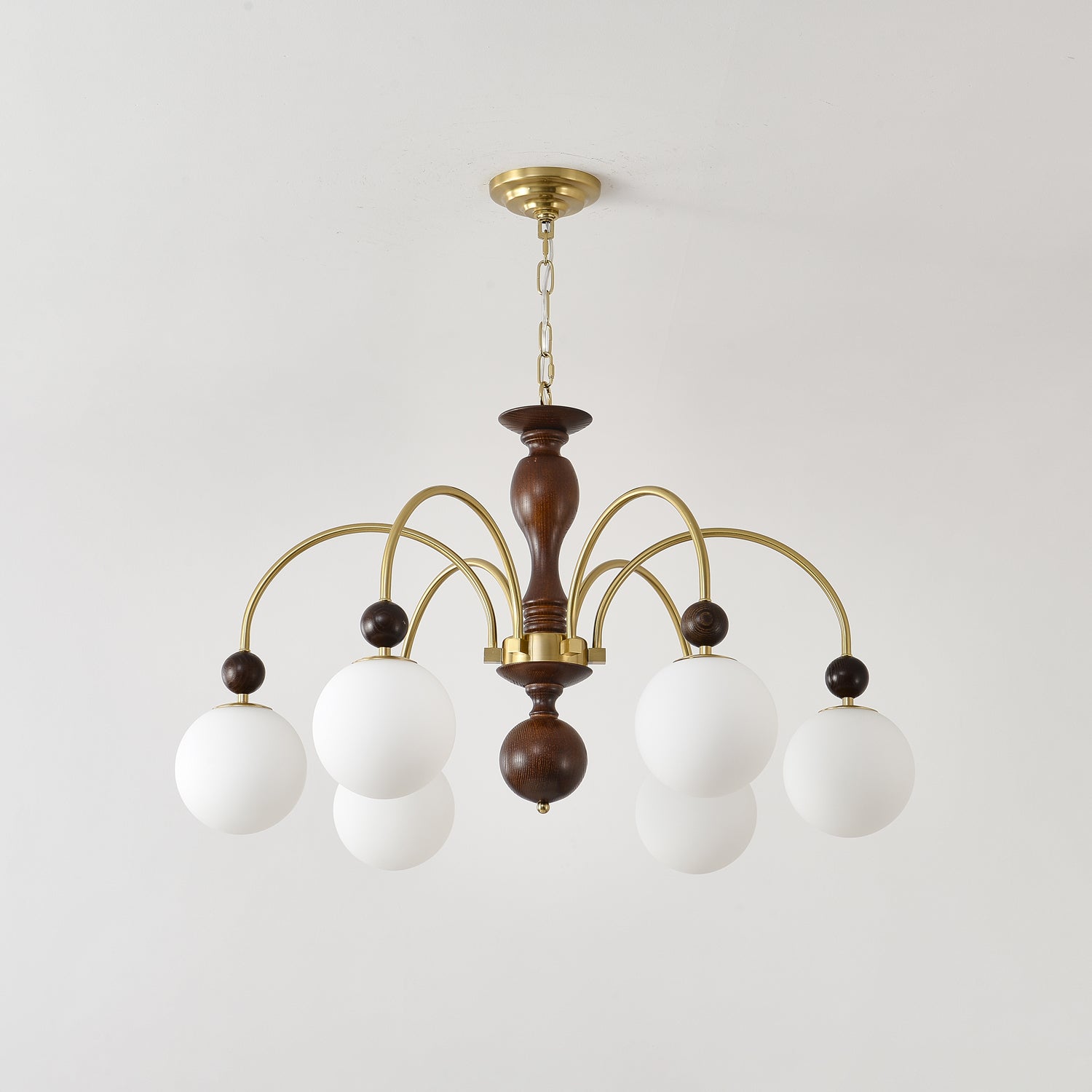 Archway Walnut Color Chandelier - Blowlighting
