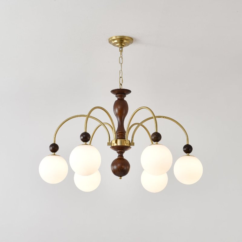 Archway Walnut Color Chandelier - Blowlighting
