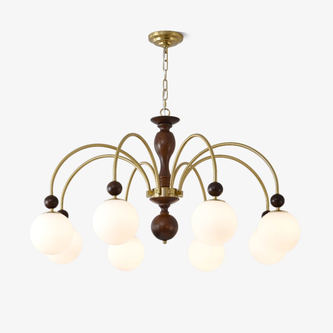 Archway Walnut Color Chandelier - Blowlighting