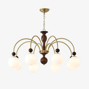 Archway Walnut Color Chandelier - Blowlighting