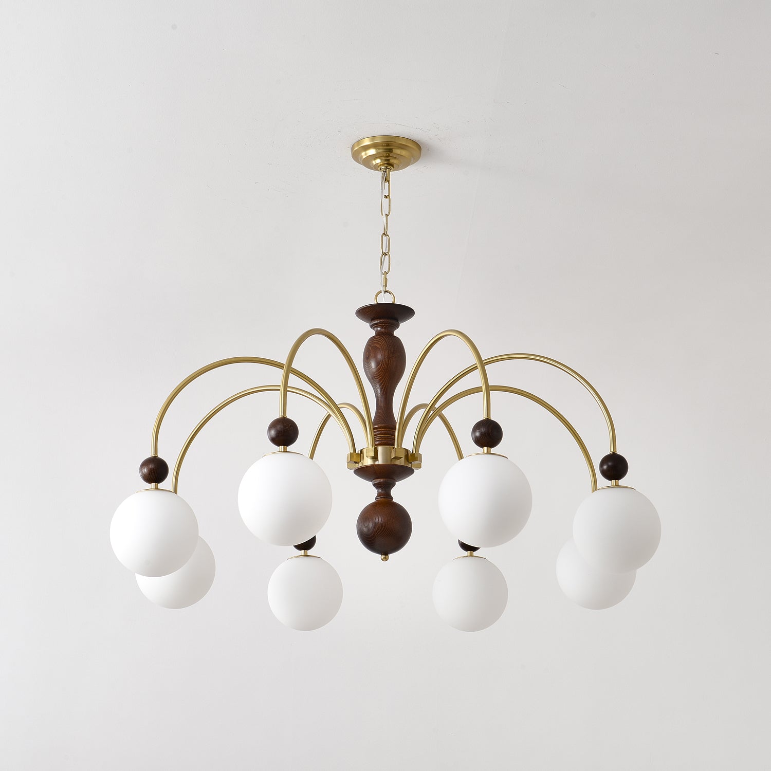 Archway Walnut Color Chandelier - Blowlighting