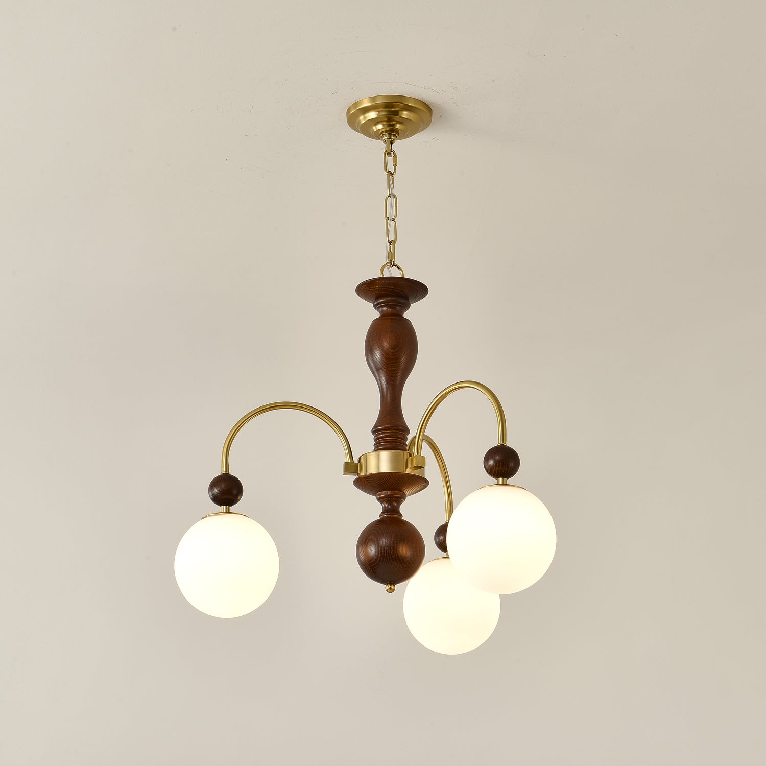 Archway Walnut Color Chandelier - Blowlighting