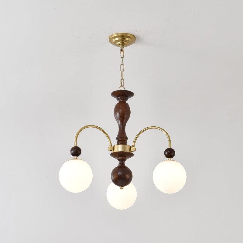 Archway Walnut Color Chandelier - Blowlighting