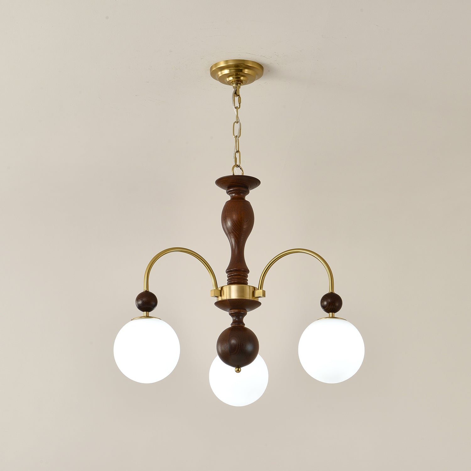 Archway Walnut Color Chandelier - Blowlighting