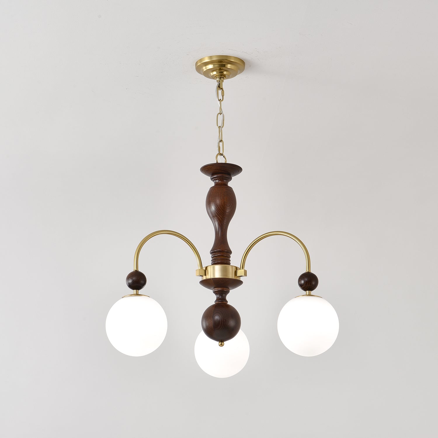 Archway Walnut Color Chandelier - Blowlighting